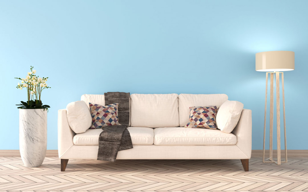 رنگ کرم و آبی