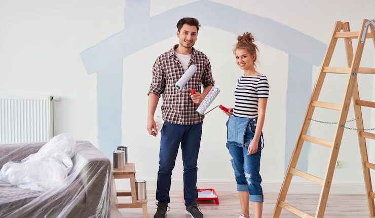 آموزش رنگ کردن دیوار