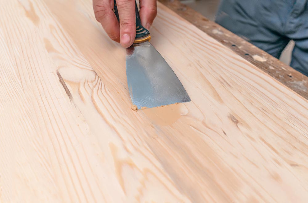 آموزش طریقه ساخت بتونه مخصوص چوب
