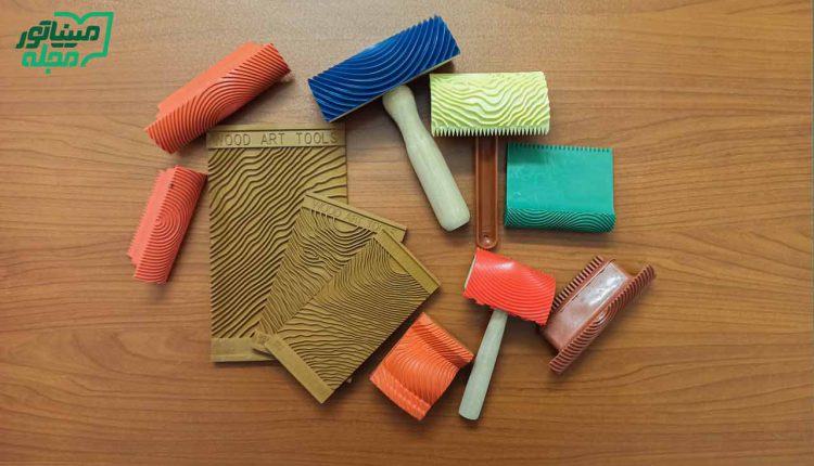 انواع ابزار طرح چوب