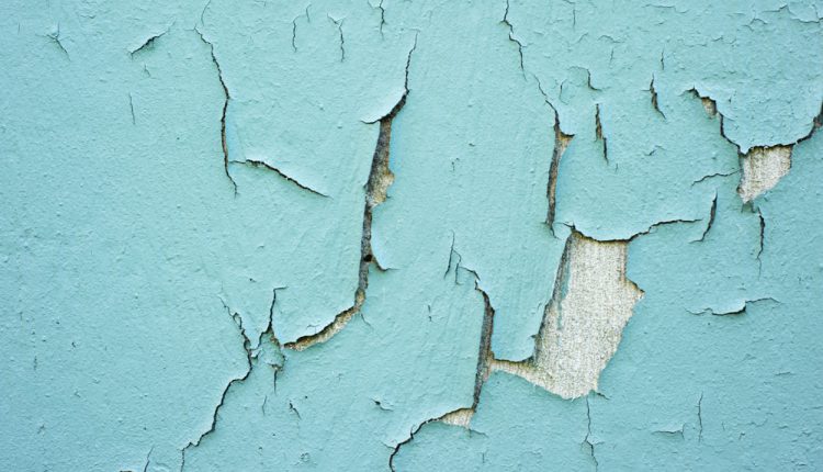 رنگ پوسته ئوسته شده دیوار