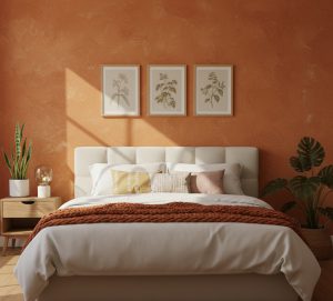 رنگ اتاق خواب نارنجی