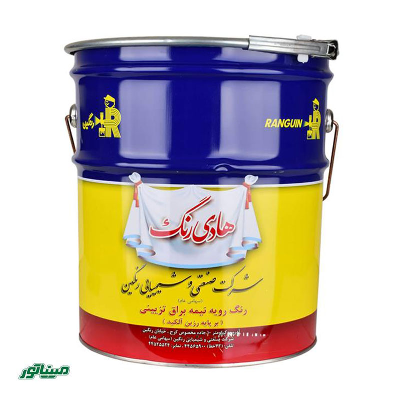 هادی رنگ 600 حلب (رنگ روغنی نیم براق)