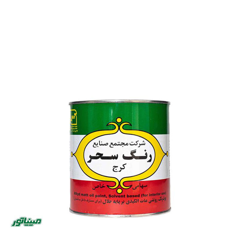 رنگ روغنی سفید مات سحر 1 لیتری (کد 711)