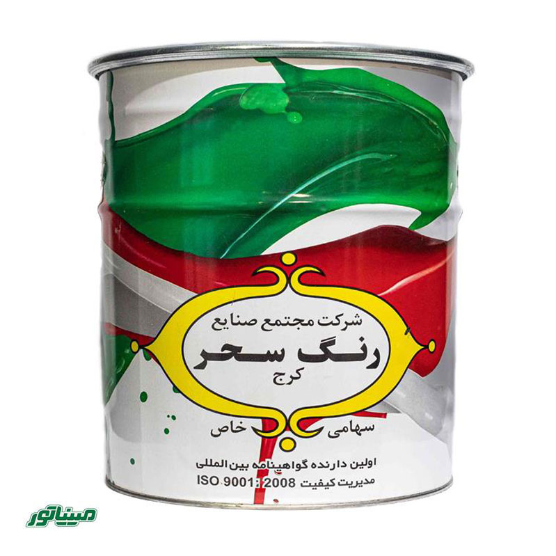 رنگ روغنی سفید نیم براق سحر 20 لیتری (کد 760)